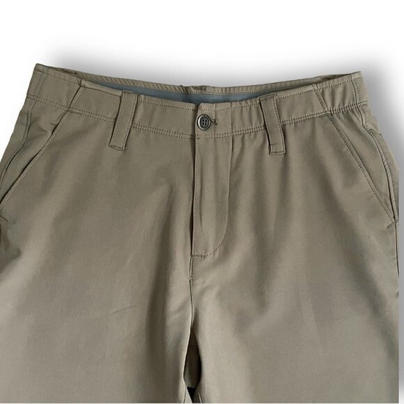 Arctic Cool Mens Cooling Performance Golf Shorts Sz 30 Tan Moisture Wicking UPF - Picture 2 of 7